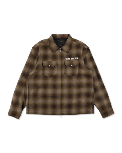 ZIP FLANNEL SHIRTS