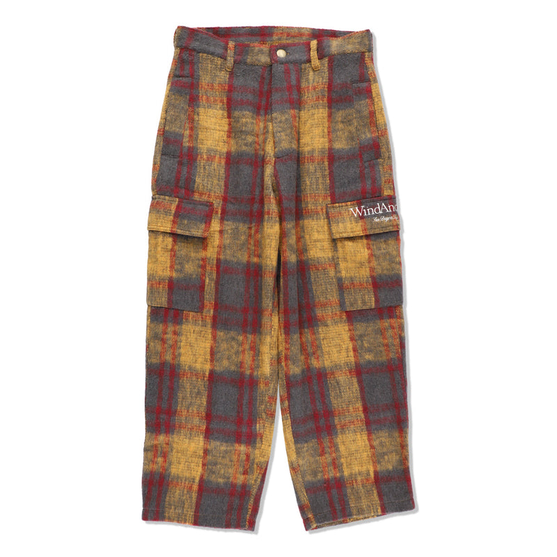 SHAGGY PLAID CARGO PT