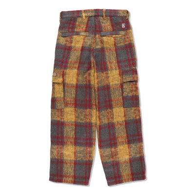 SHAGGY PLAID CARGO PT