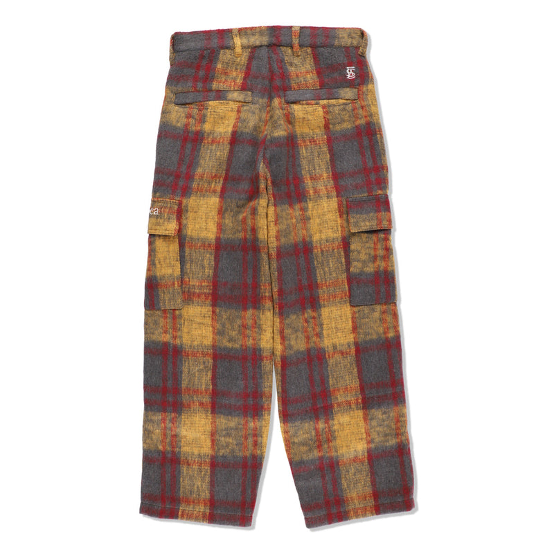 SHAGGY PLAID CARGO PT