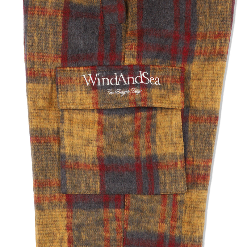 SHAGGY PLAID CARGO PT