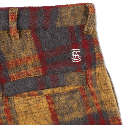 SHAGGY PLAID CARGO PT