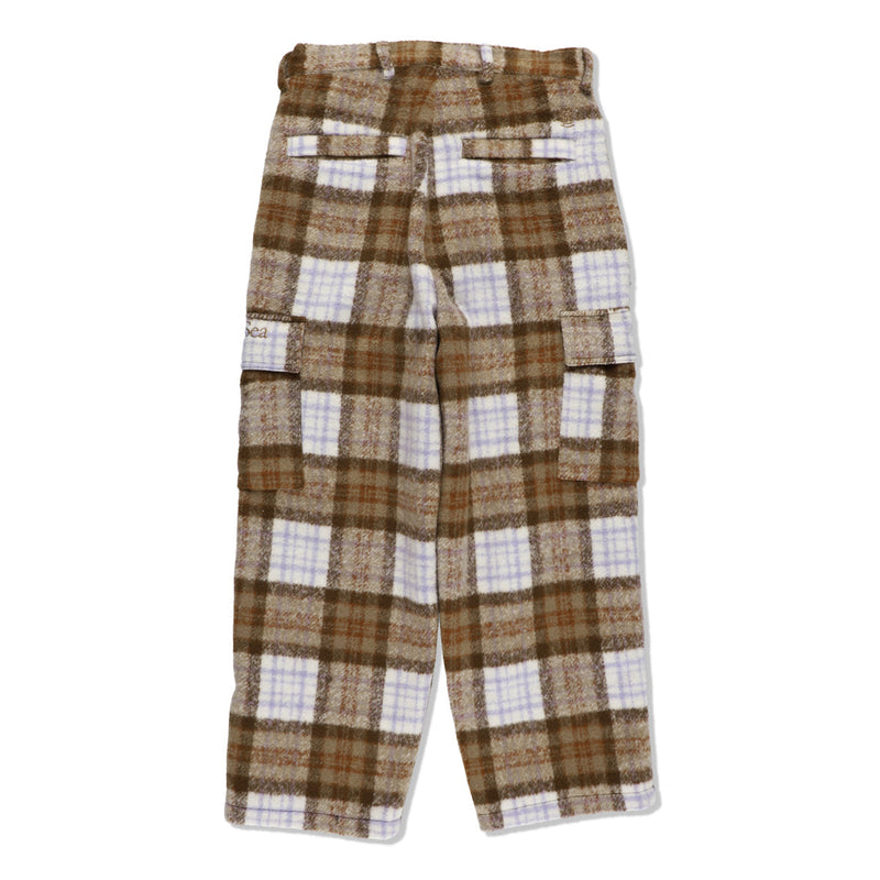 SHAGGY PLAID CARGO PT