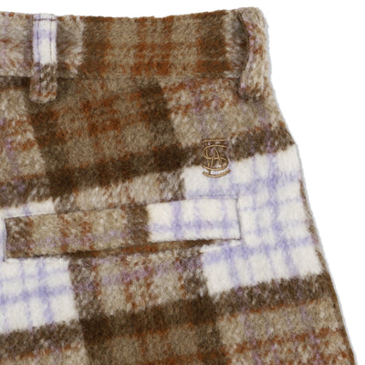 SHAGGY PLAID CARGO PT