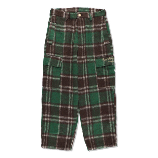SHAGGY PLAID CARGO PT