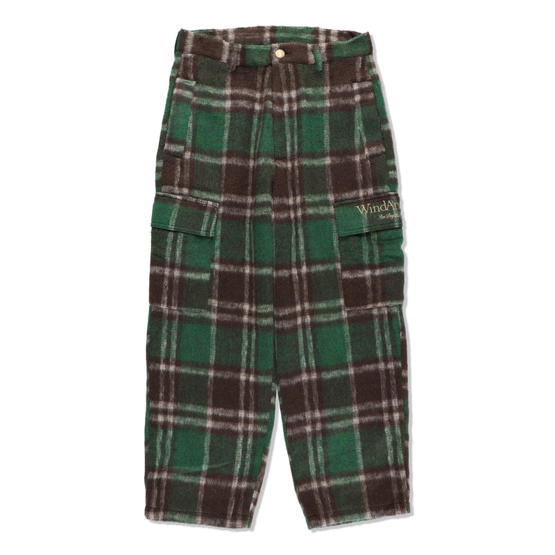 SHAGGY PLAID CARGO PT