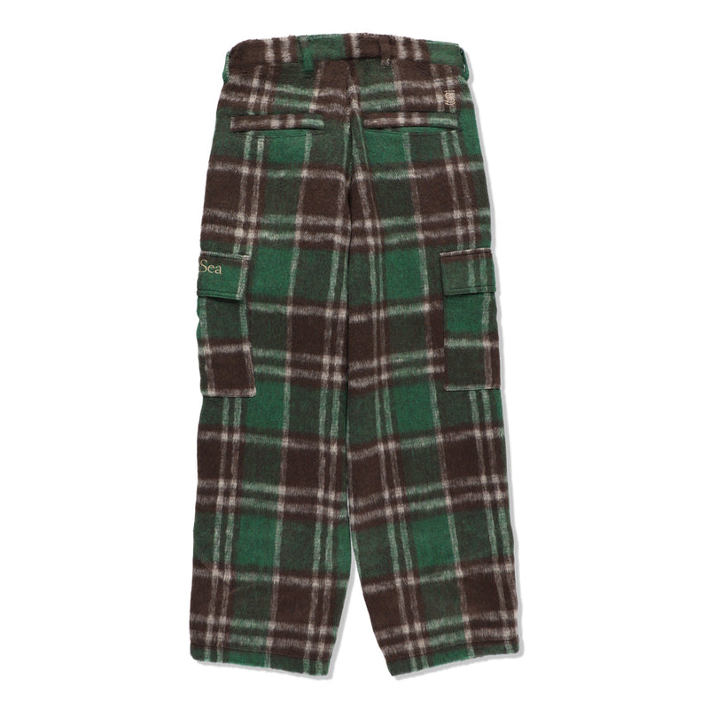 SHAGGY PLAID CARGO PT