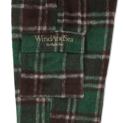 SHAGGY PLAID CARGO PT