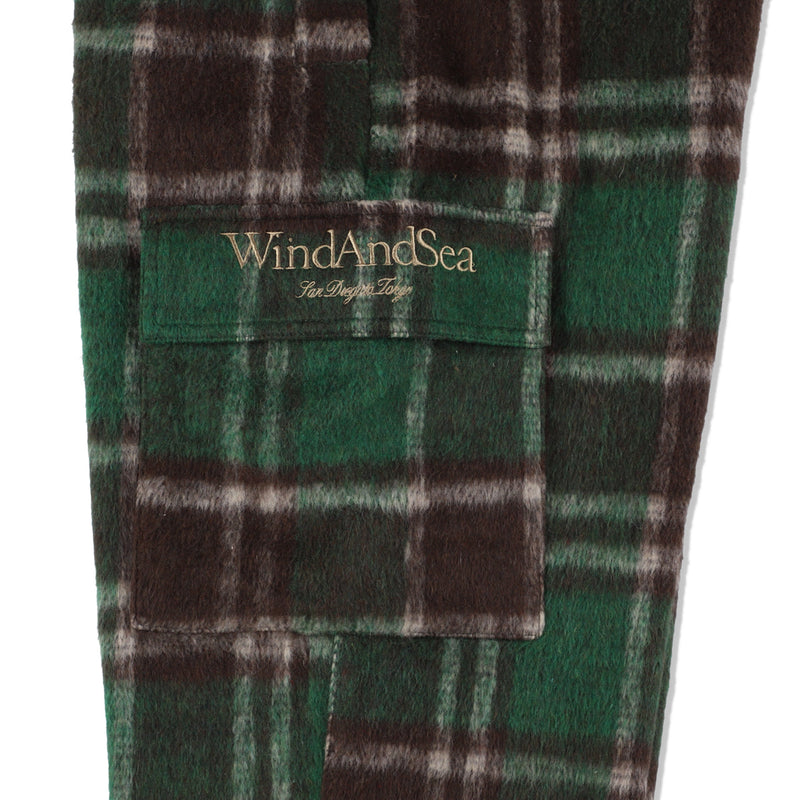 SHAGGY PLAID CARGO PT