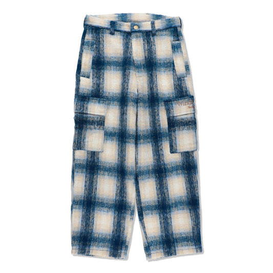 SHAGGY PLAID CARGO PT