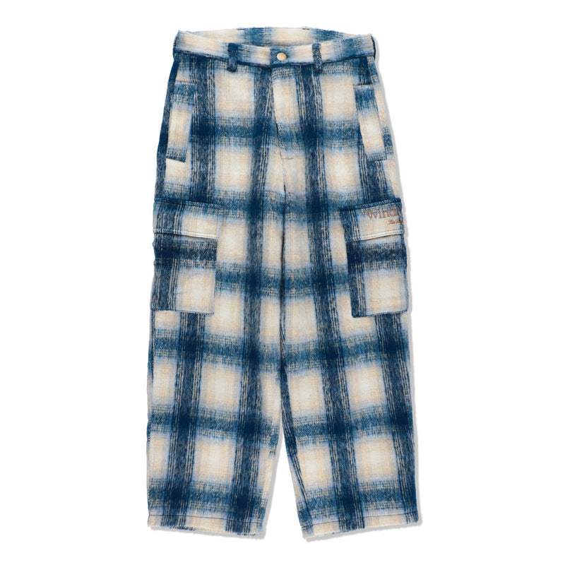SHAGGY PLAID CARGO PT