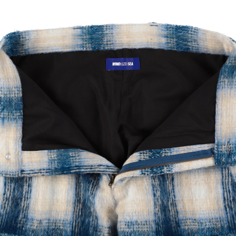 SHAGGY PLAID CARGO PT