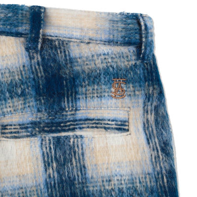 SHAGGY PLAID CARGO PT