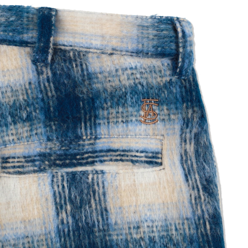 SHAGGY PLAID CARGO PT