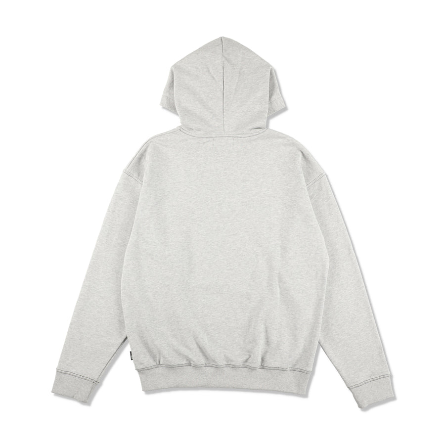 STITCH LOGO HOODED SWEATSHIRT / GRAY