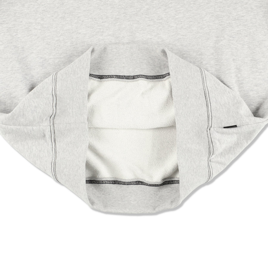 STITCH LOGO HOODED SWEATSHIRT / GRAY