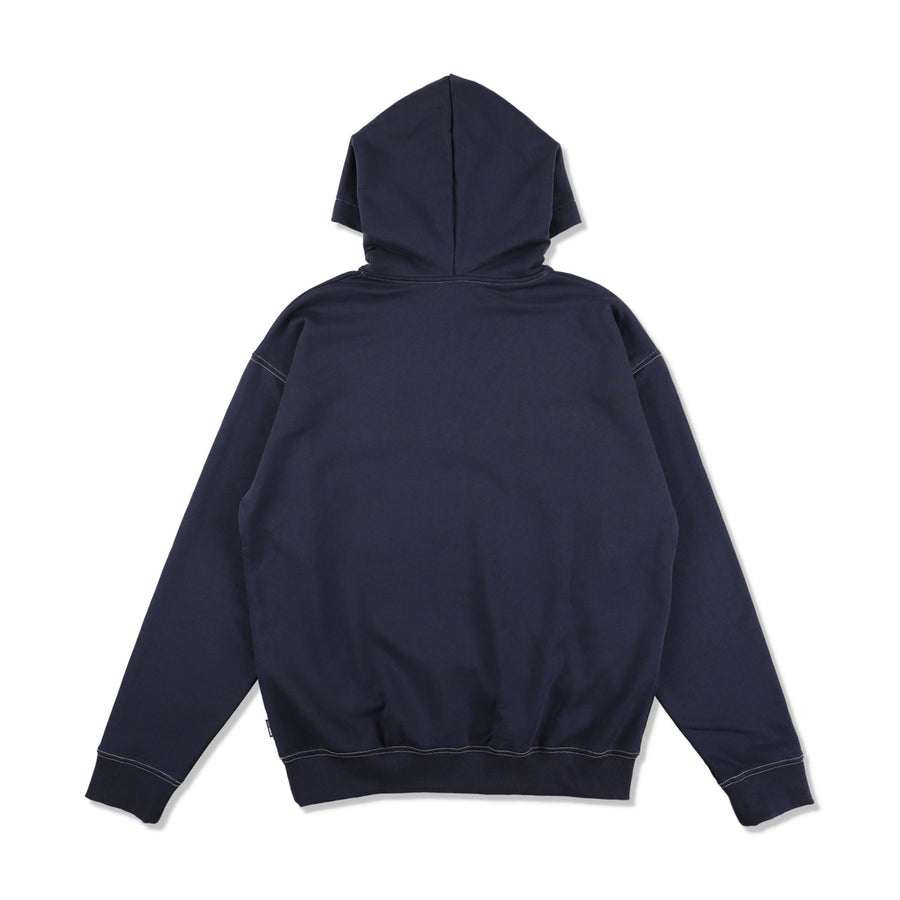 STITCH LOGO HOODED SWEATSHIRT / NAVY