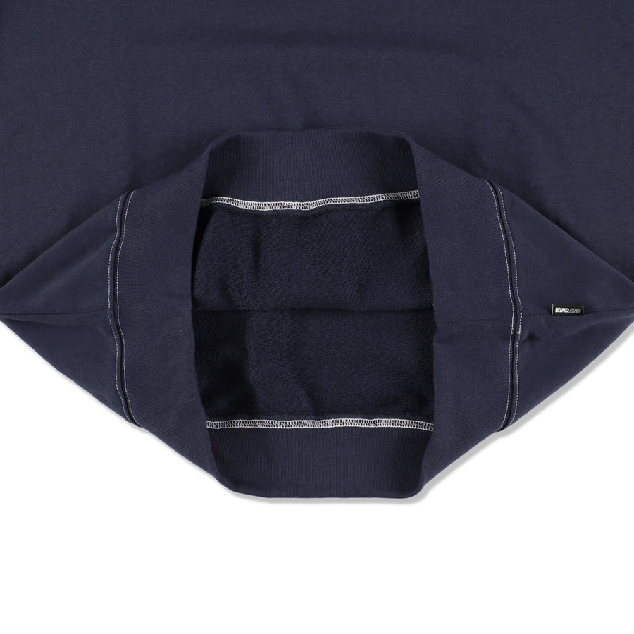 STITCH LOGO HOODED SWEATSHIRT / NAVY