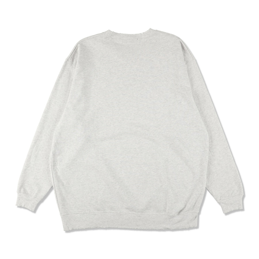 SPRAY LOGO CREWNECK SWEATSHIRT / GRAY