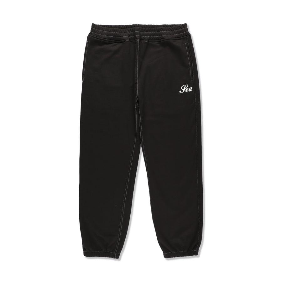 STITCH LOGO SWEATPANT / BLACK