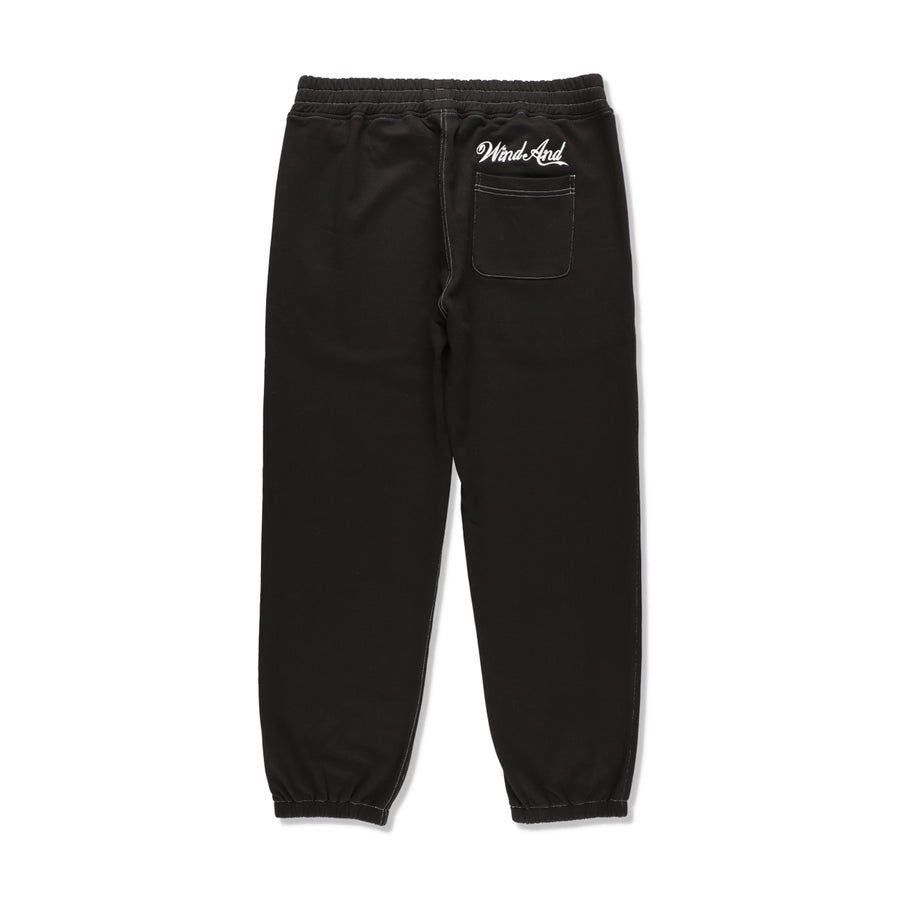 STITCH LOGO SWEATPANT / BLACK