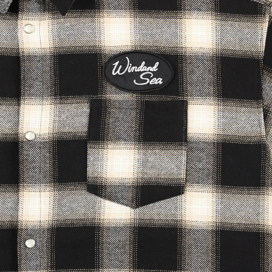 PLAID SHIRT / BLACK