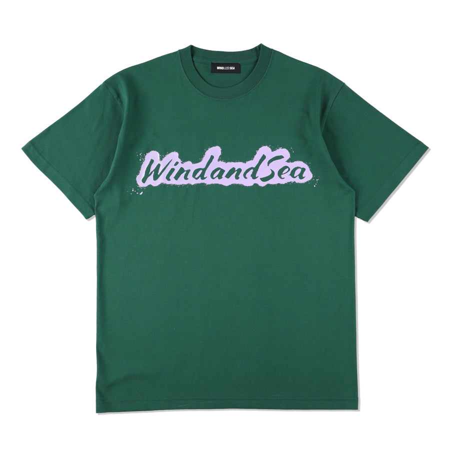 SPRAY LOGO S/S TEE / GREEN