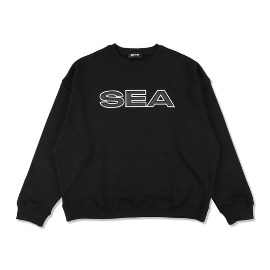 Satin Patch Crewneck Sweatshirt