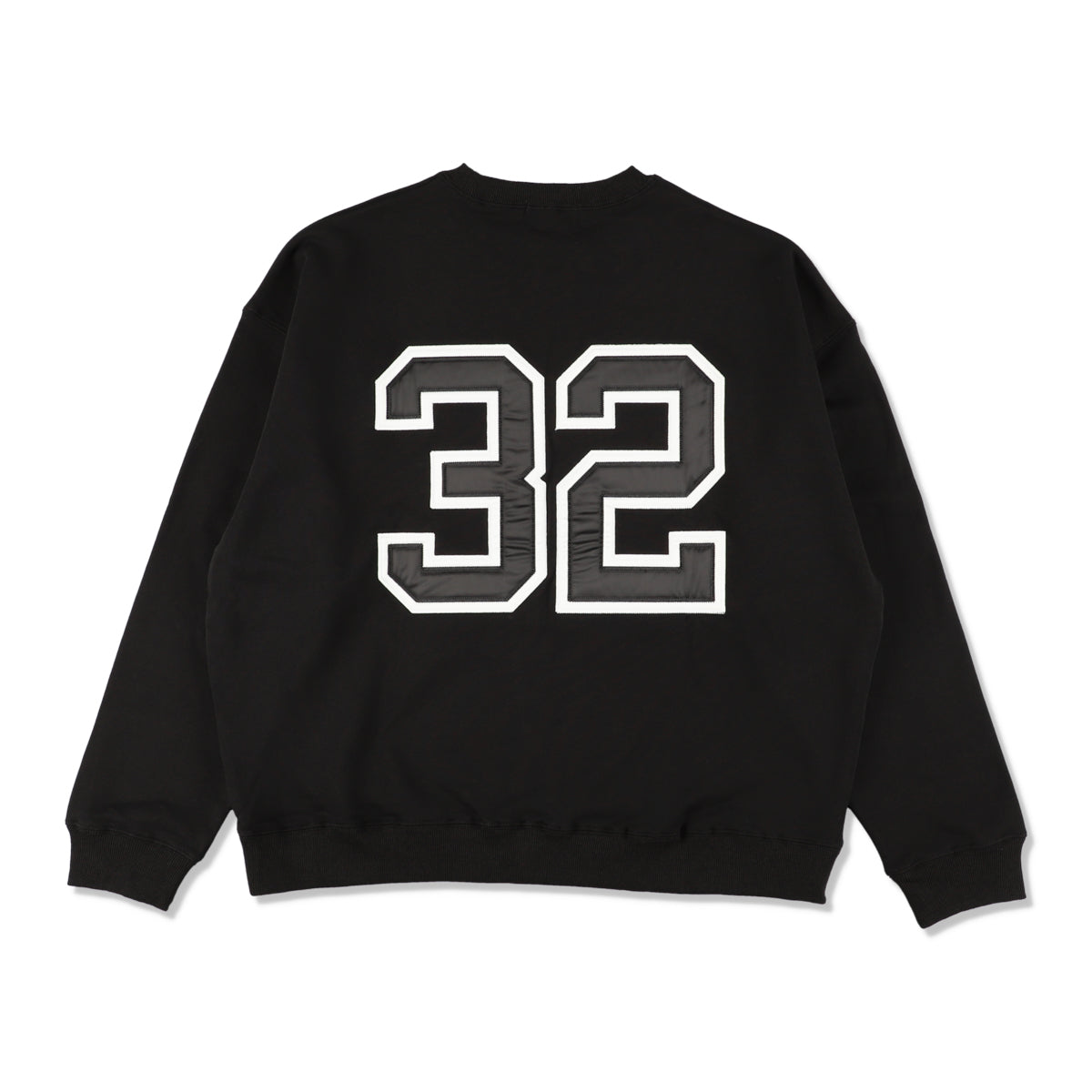 Satin Patch Crewneck Sweatshirt