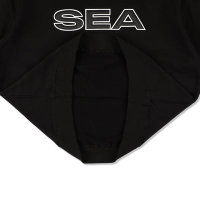 Satin Patch Crewneck Sweatshirt