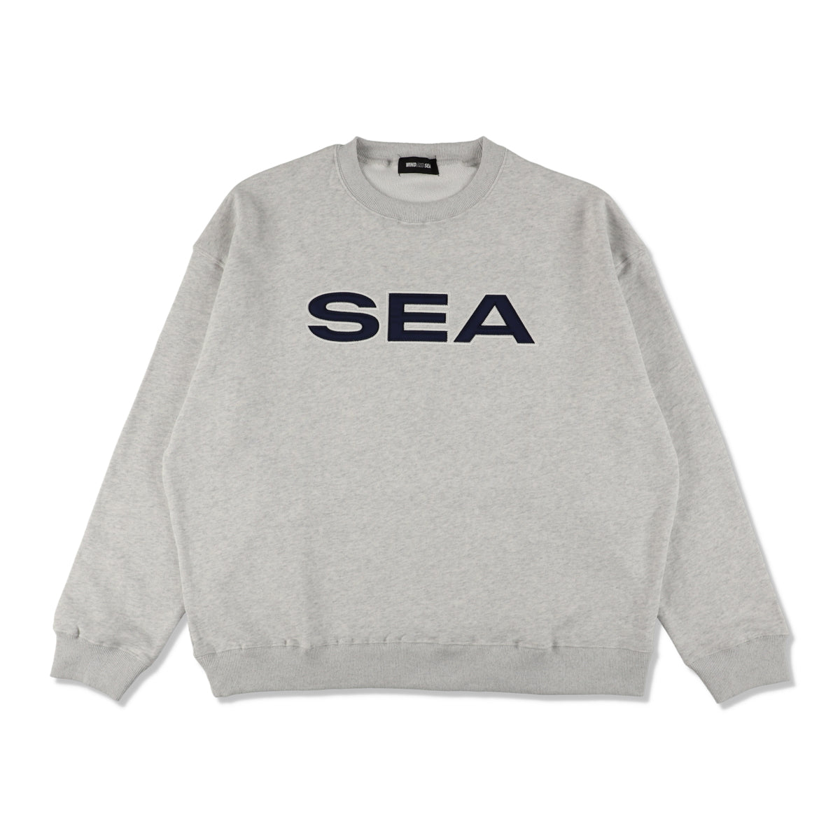 Satin Patch Crewneck Sweatshirt