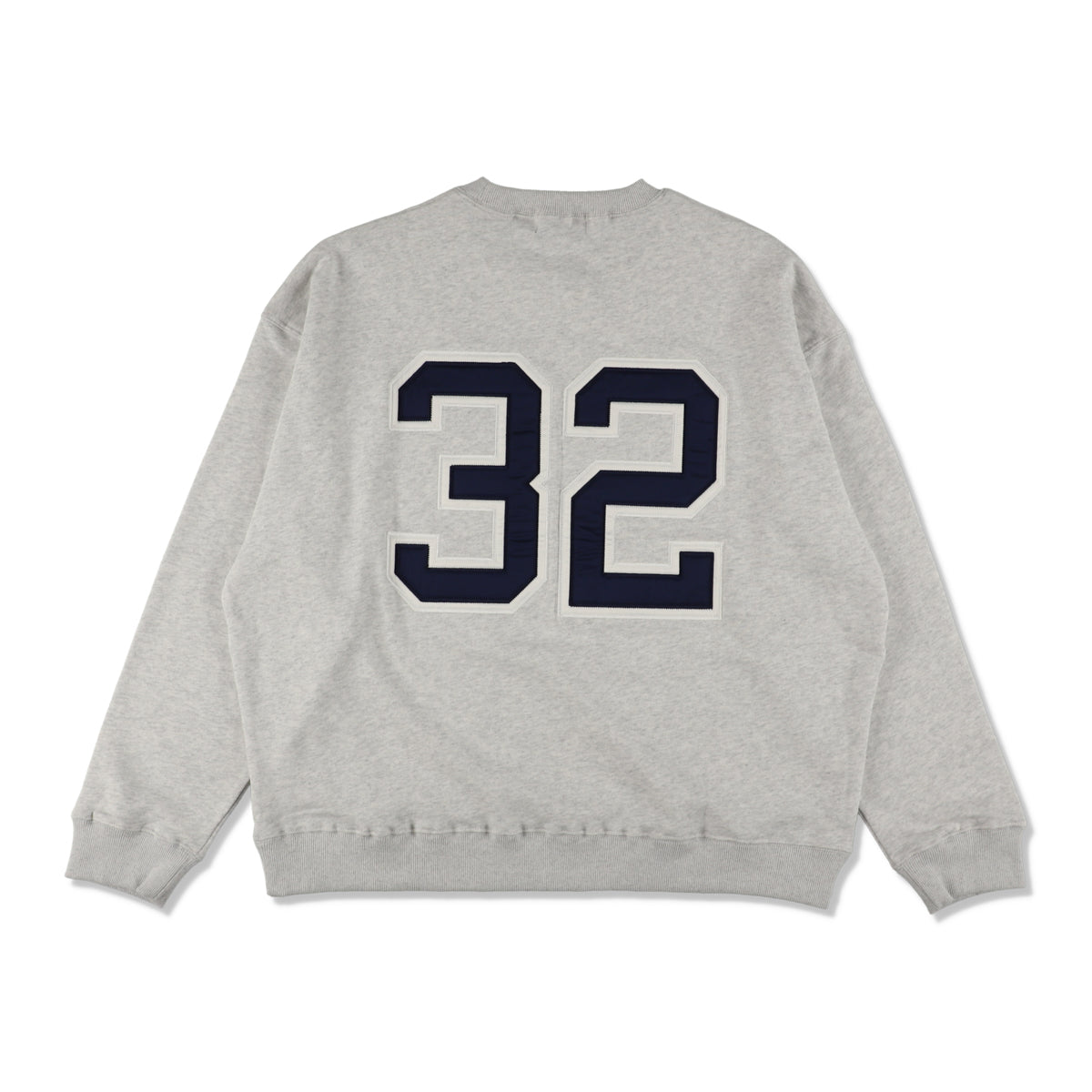 Satin Patch Crewneck Sweatshirt