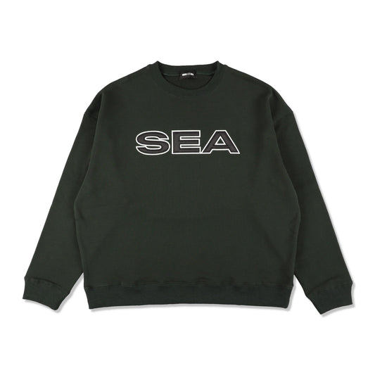 Satin Patch Crewneck Sweatshirt