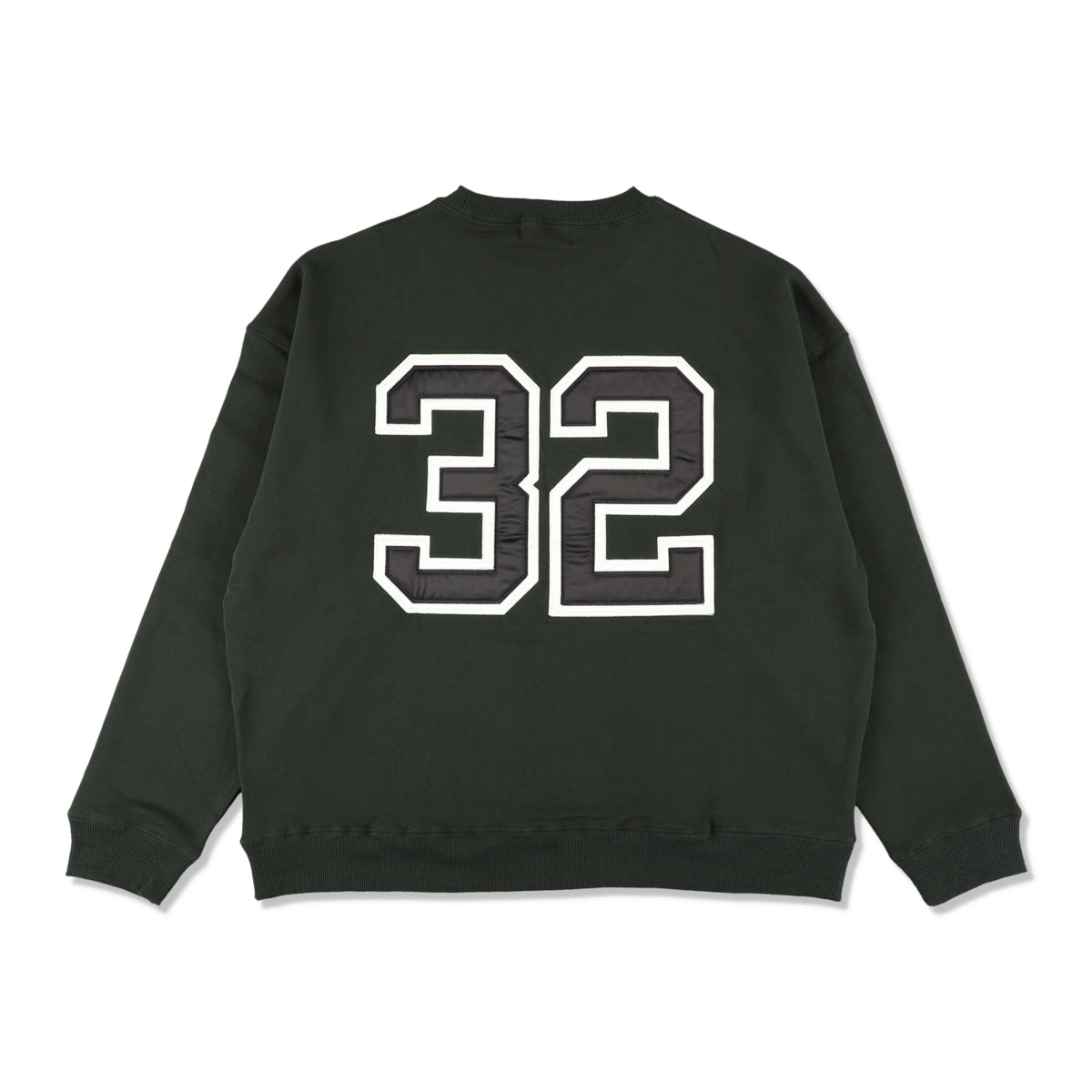 Satin Patch Crewneck Sweatshirt