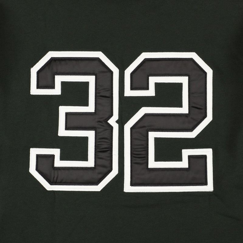 Satin Patch Crewneck Sweatshirt