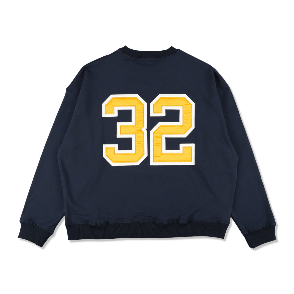 Satin Patch Crewneck Sweatshirt