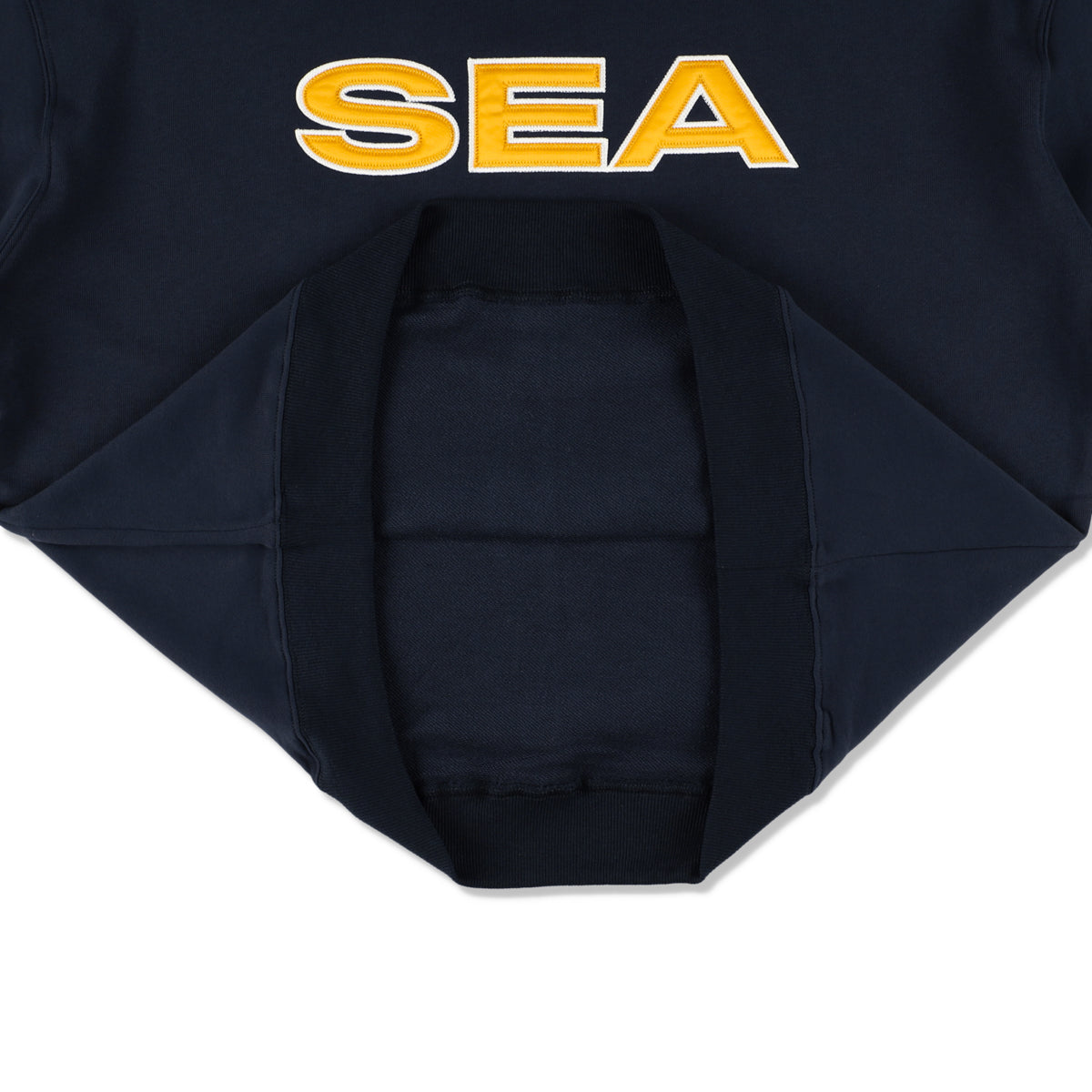 Satin Patch Crewneck Sweatshirt