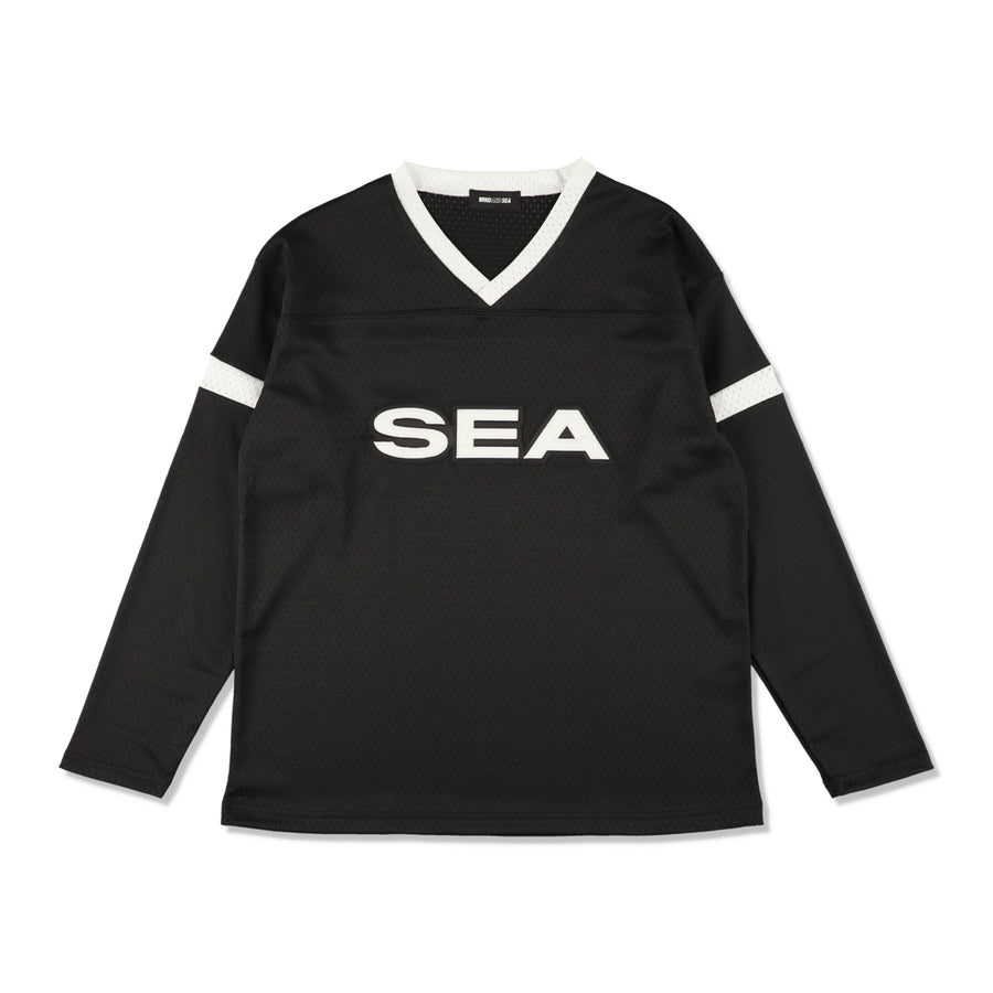 Satin Patch Game Shirt / BLACK