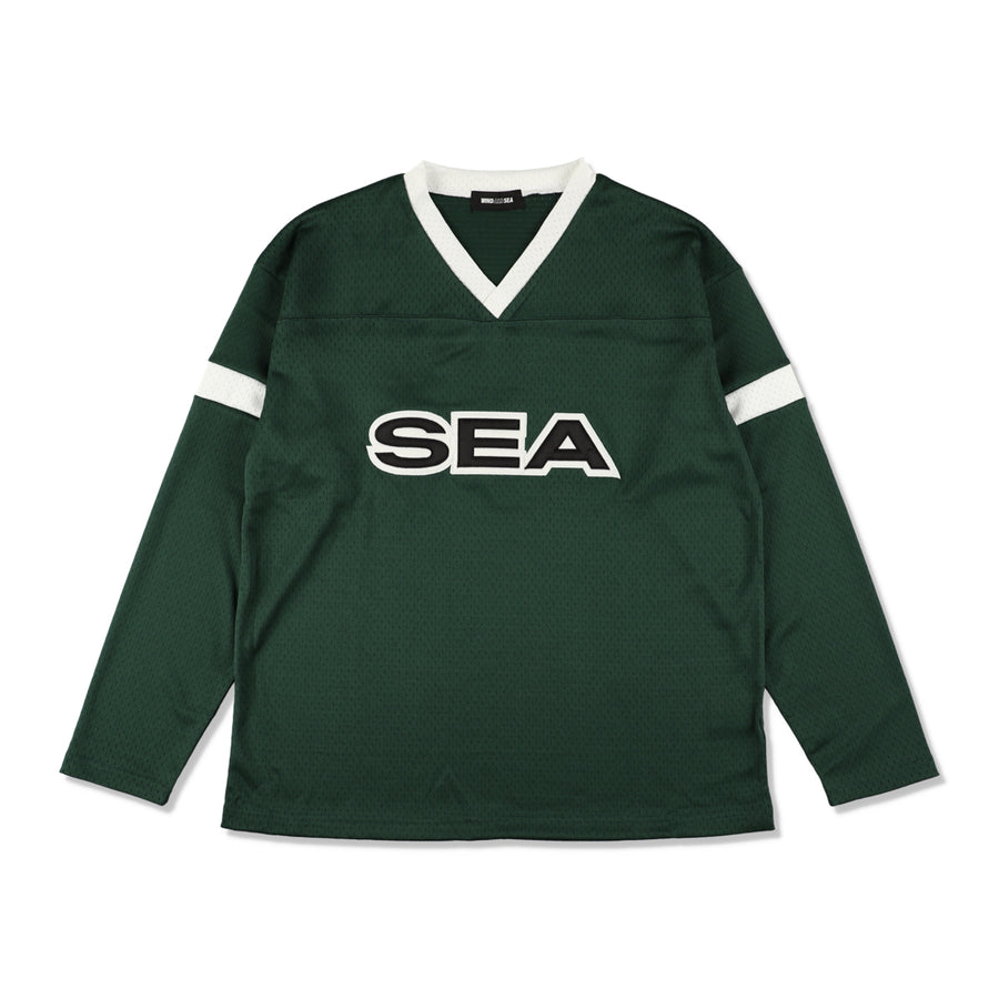 Satin Patch Game Shirt / GREEN