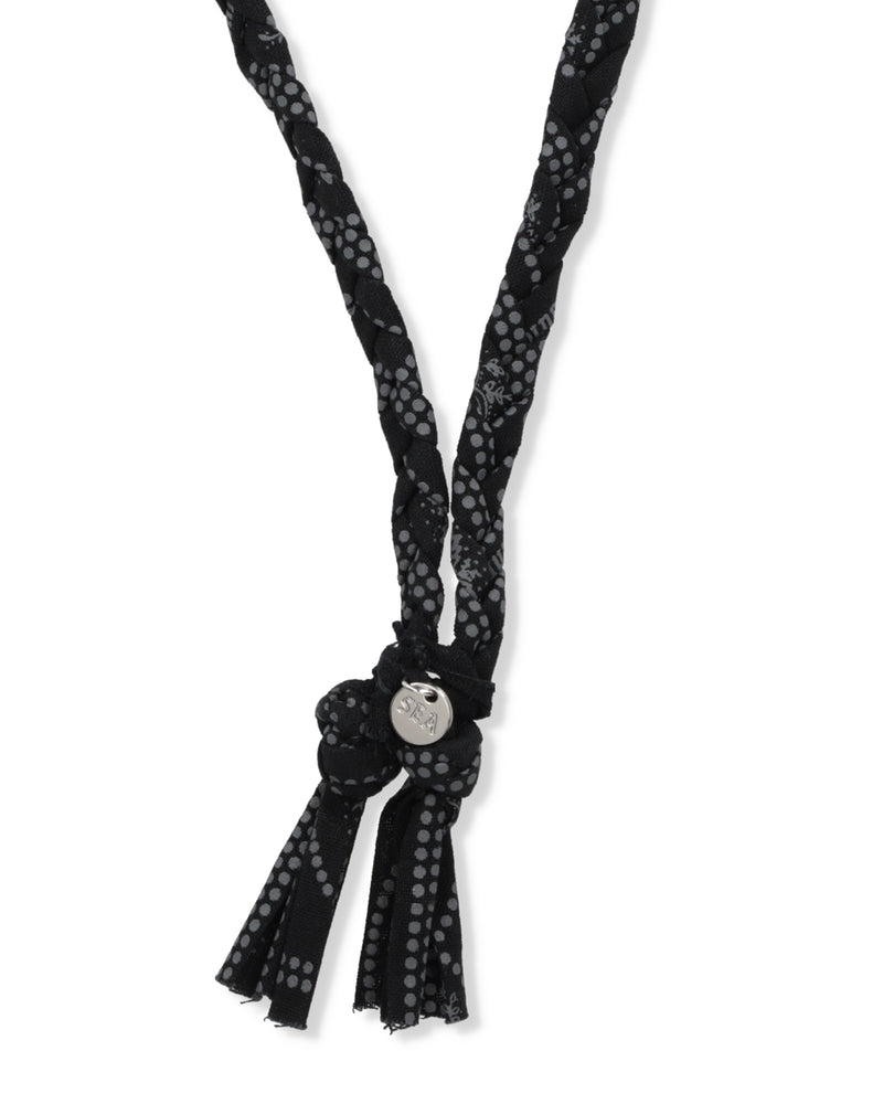 BLACK BANDANA NECKLACE