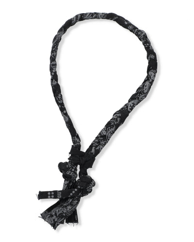 BLACK BANDANA BRACELET