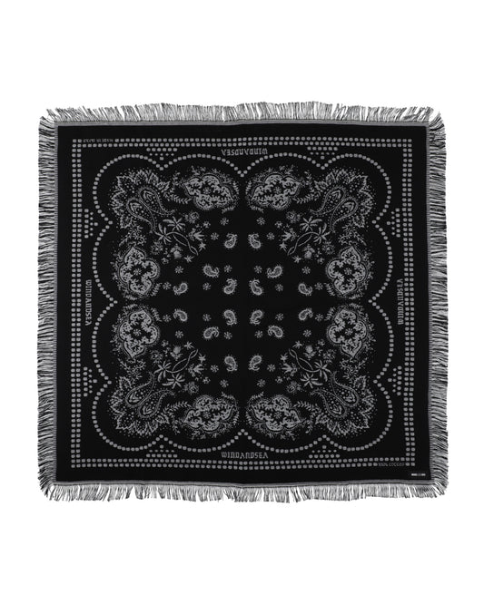 BLACK BANDANA BLANKET
