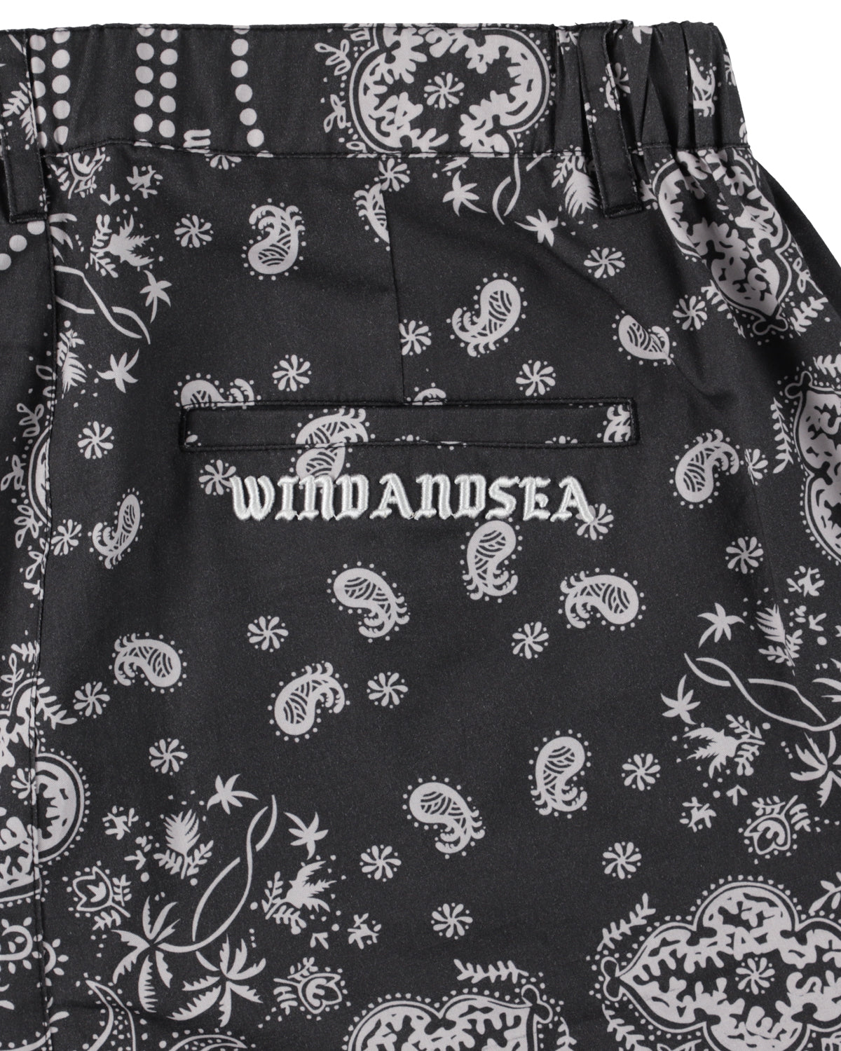 パンツ WIND AND SEA PAISLEY SHORT BLACK BLACK BANDANA SHORTS – WIND AND SEA