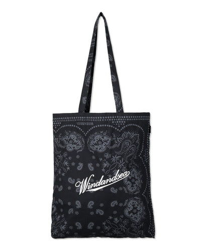 BLACK BANDANA TOTE BAG