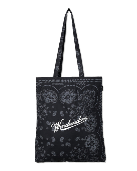 BLACK BANDANA TOTE BAG