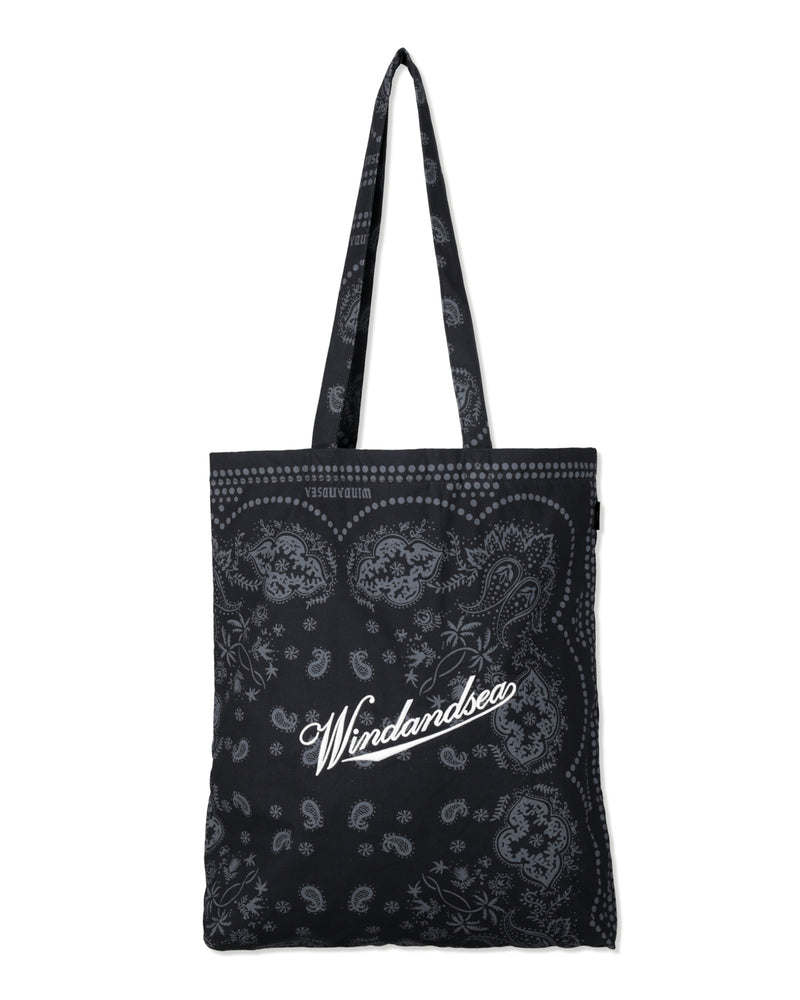 BLACK BANDANA TOTE BAG