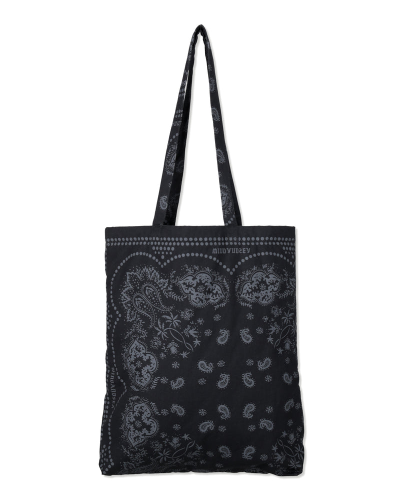 BLACK BANDANA TOTE BAG
