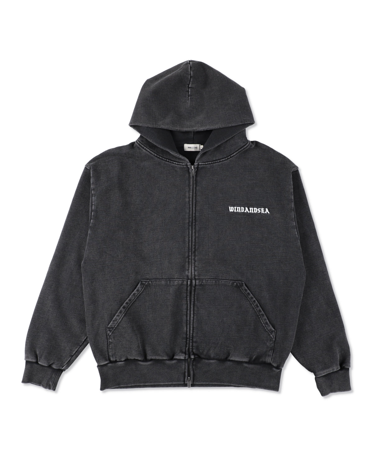 BLACK BANDANA ZIP UP HOODIE