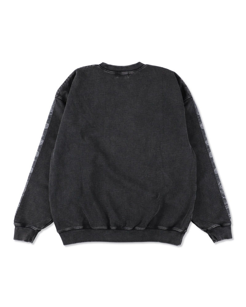 BLACK BANDANA LINE CREW NECK SWEAT
