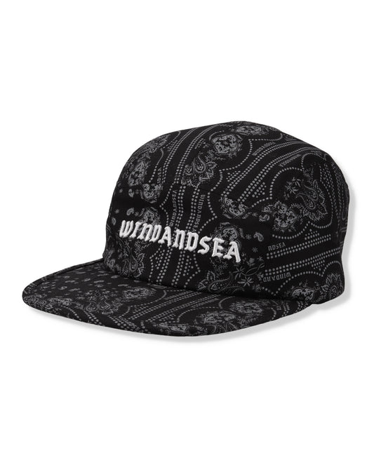 BLACK BANDANA CAMP CAP